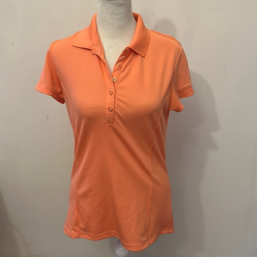 Callaway orange opti dri short sleeve collared shirt Size XS